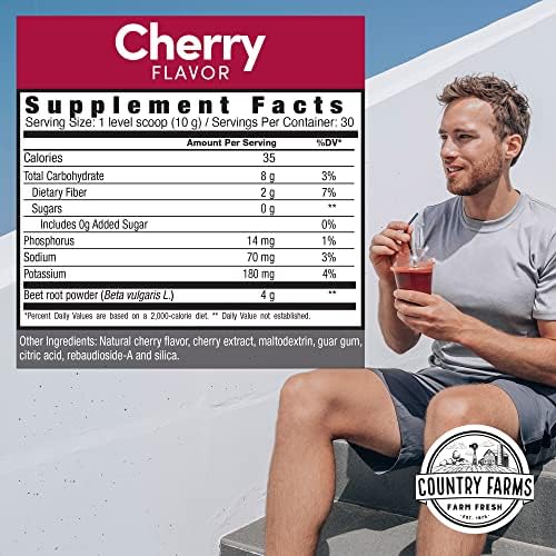Country Farms Bountiful Beets, Wholefood Beet Extract Superfood, Helps Support Healthy Circulation and Promote Energy, Nitric Oxide Boost