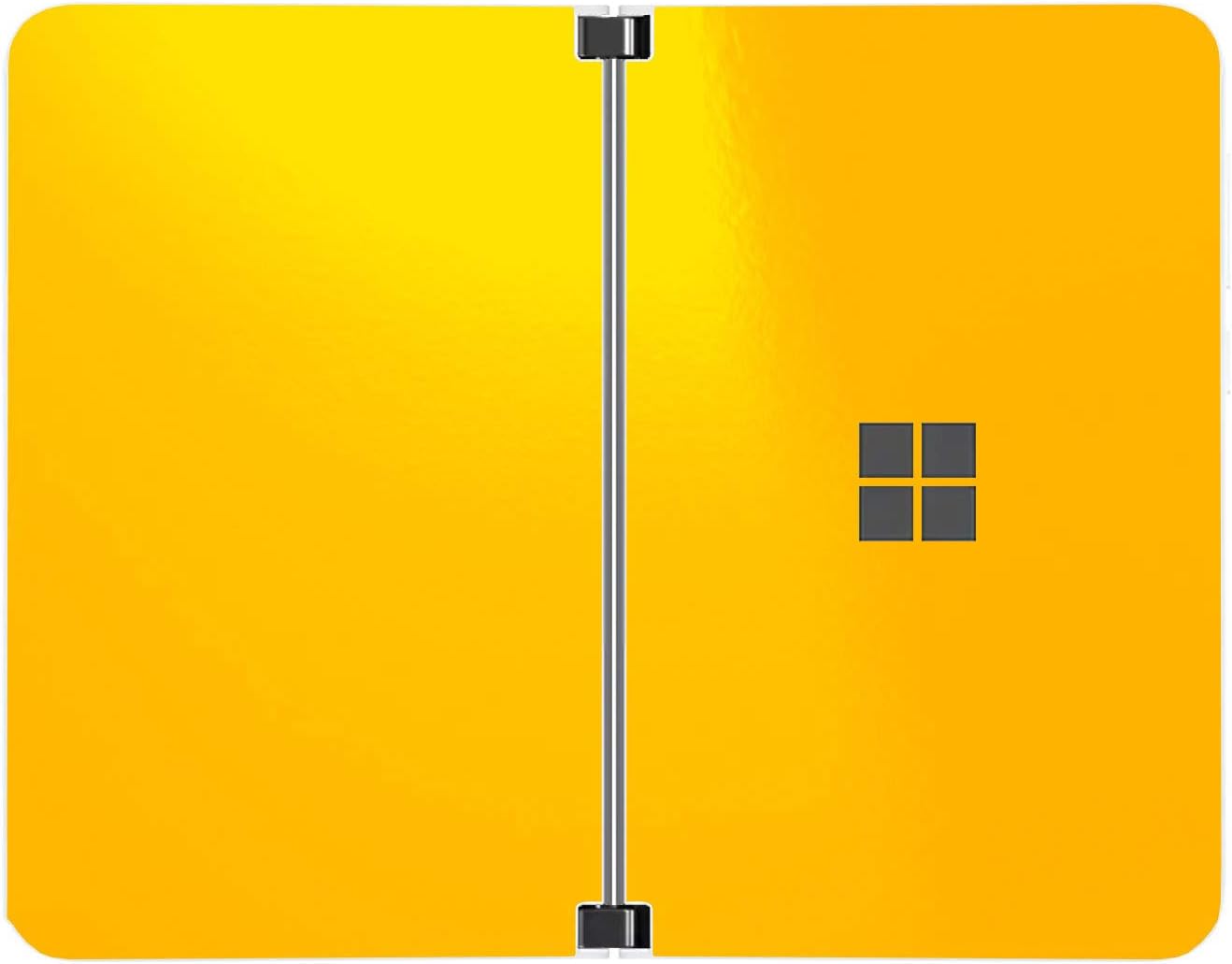 SopiGuard Sticker for Surface Duo Phone Edge-to-Edge Precision Vinyl Skin Wrap (Leather Textured)
