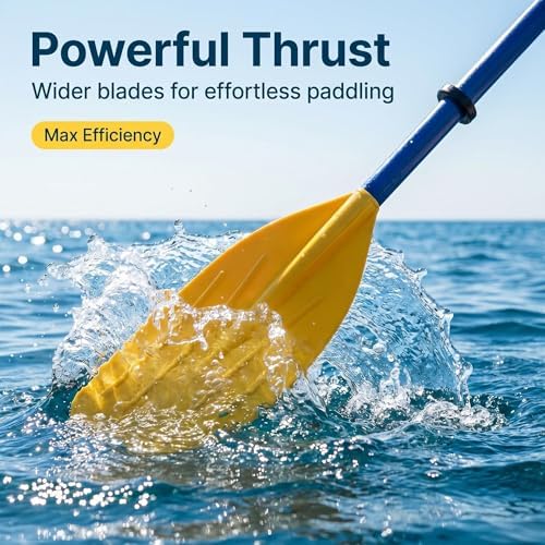 Boat Oars 2 Pieces Kayak Paddles Detachable Canoe Paddle Inflatable Boat PVC Oar Water Sports Accessory