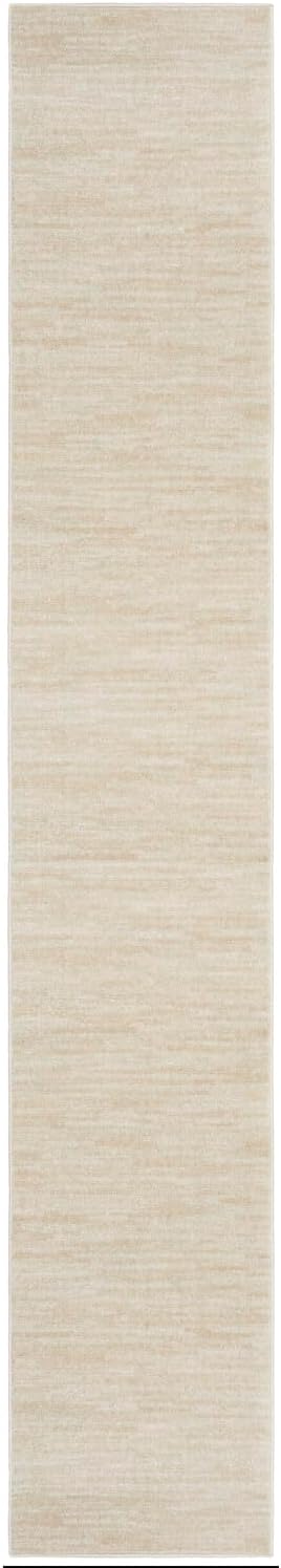 Nourison Home Essentials Indoor Outdoor Area Rug, Ivory Beige, 7' x 10'