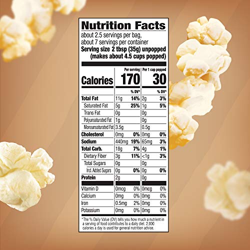 Orville Redenbacher’s Popcorn, Naturals Simply Salted Popcorn, 3.3 oz., 6ct