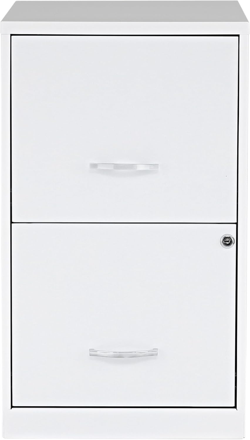 NuSparc 2 Drawer Locking Filing Cabinet | Pre-Assembled Steel Construction | Space-Saving Design is Perfect for Home and Small Office | Letter-Size | Assembled in North America