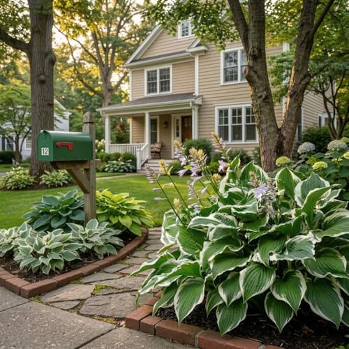 Great Deal - Ultimate Hosta Garden Collection 6-Pack of Bare Roots Hardy Mixed Heart-Shaped Hosta Rich Green Foliage, Low Maintenance
