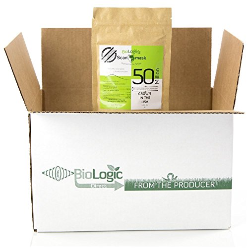 BioLogic's Scanmask Beneficial Nematodes, Steinernema feltiae Sf Nematodes for Natural Insect Pest Control (50 Million)