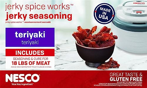 NESCO TJ-18, Jerky Spice Works, Teriyaki Flavor, 9 Count