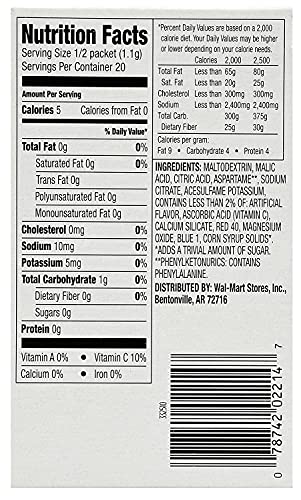 Great Value: Grape Drink Mix, .78 Oz (Pack of 6)