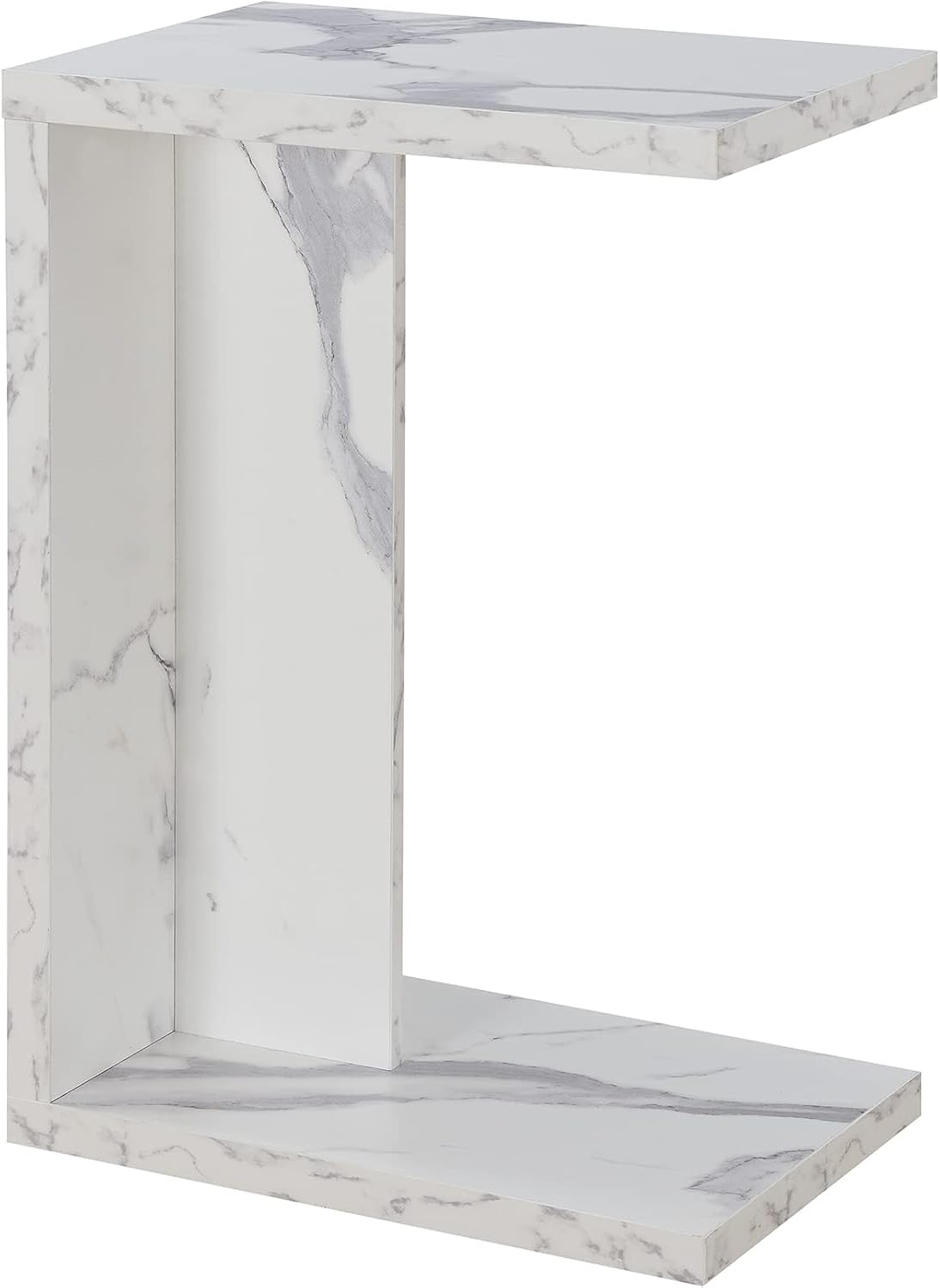Convenience Concepts Northfield Admiral C Shaped End Table 18" - Contemporary Modern C Shaped Side Table