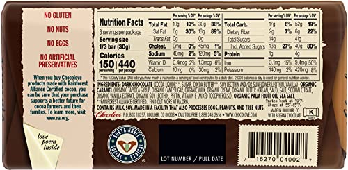 Chocolove Almonds and Sea Salt in Dark Chocolate, 3.2 oz