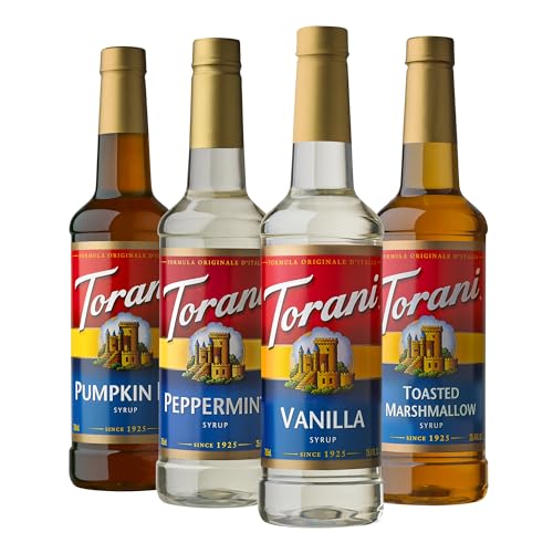 Torani Syrup Variety Pack, Soda Flavors, 25.4 Ounces (Set of 4)