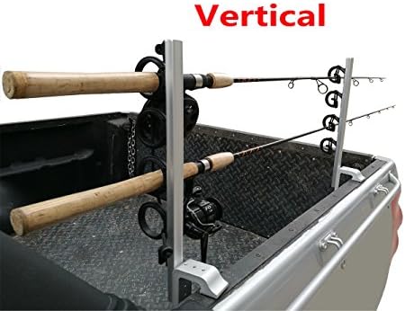 Brocraft Aluminum Clamp on Rod Holder for Truck or Boat / Truck Bed Rod Holder