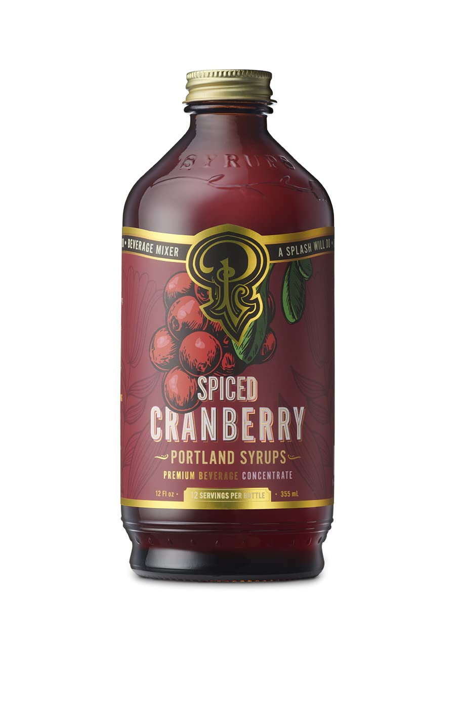 Portland Syrups Marionberry Syrup for Cocktails, 12 oz, 12 Servings