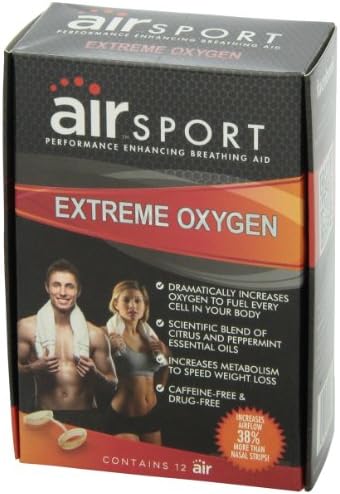 Air Sport Extreme Oxygen - Performance Enhancing Breathing Aid, 12 Count