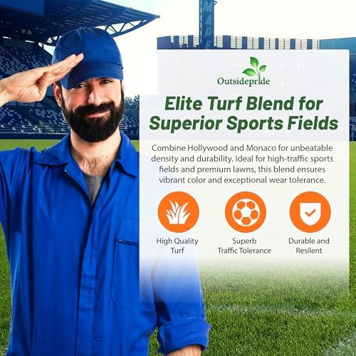 Outsidepride Full House Bermuda Grass Seed Mix - 2 lbs. Premium Warm Season Turf Blend of Traffic & Drought-Tolerant Monaco & Hollywood Bermuda