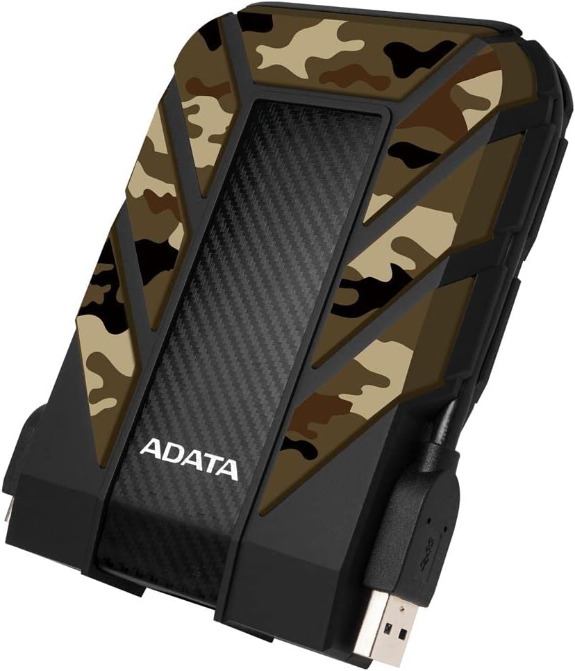 ADATA HD710 Pro - 4 TB External Hard Drive - Shockproof, Waterproof & Dustproof - Durable Storage - For Gamers, Students & Professionals - Mac, PC & Linux Compatible - Black - AHD710P-1TU31-CBK