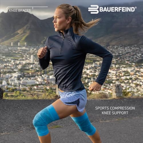 Bauerfeind Sports Compression Knee Sleeve - Lightweight Design with Gripping Zones for Knee Pain Relief & Performance