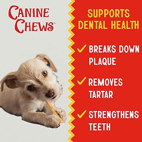 Canine Chews 5" Chicken Coated Sticks - Pack of 100 Chicken Wrapped Rawhide Dog Treats - 100% Real USA-Sourced Chicken Coating - Protein-Dense Dog