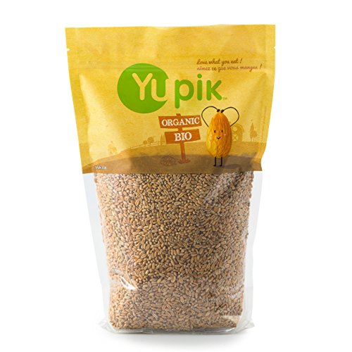 Yupik Organic Spelt Kernels, 2.2 lb (35.2 oz), Non-GMO, Kosher, Vegan, Raw Hulled Grains, Unsalted, Source of Fiber, Ideal for Baking & Cooking