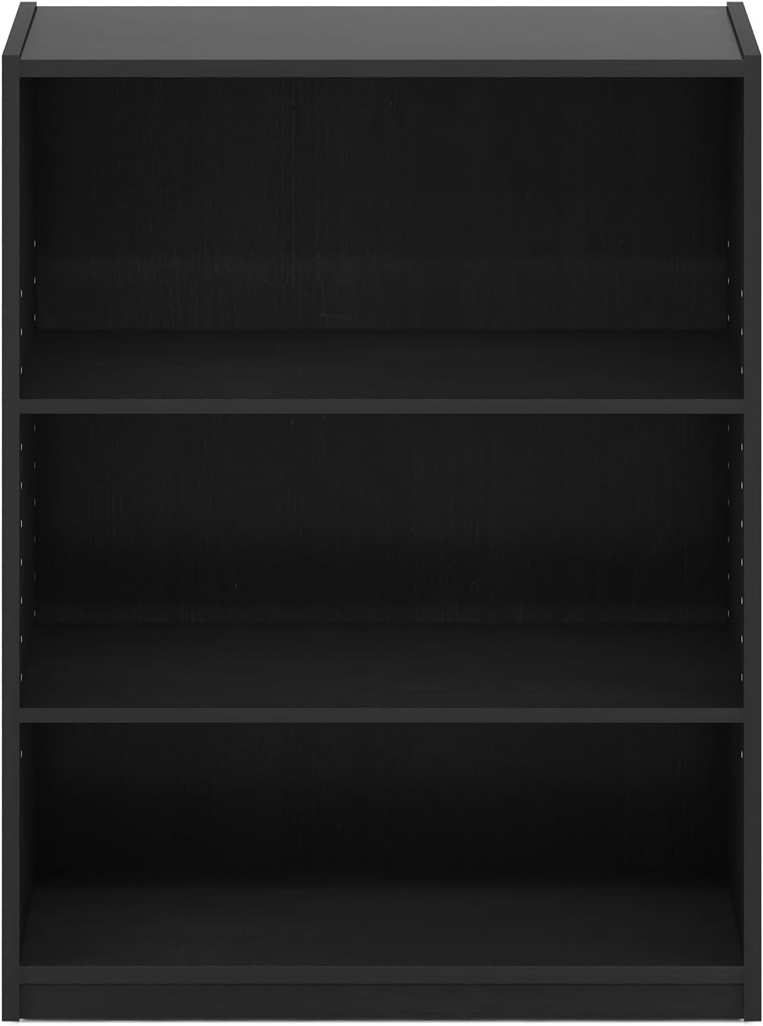 Furinno Jaya Book Shelf, 3-Tier Bookshelf, Bookcase with Adjustable Shelves, 9.5 x 24.5 x 40.3, for Organization and Storage, for Living Room, Bedroom, Home Office, White