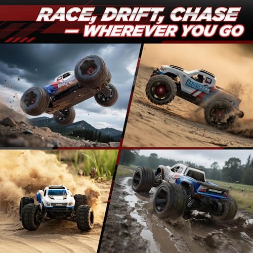 UDIRC Fast RC Cars for Adults, Upgradable 56 MPH, Heavy Duty RC Truck, 4X4 Off Road All Terrain 2.4Ghz RTR 1:16 Remote Control Car