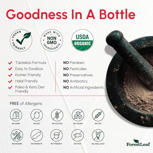 USDA Organic Apple Cider Vinegar Capsules with Mother, 1200 mg | Vegan & Non-GMO | Apple Cider Vinegar Pills with Cayenne Pepper & Ginger Root | 120 Caps