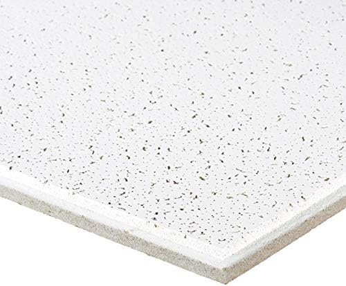 Armstrong Ceiling Tiles; 2x2 Ceiling Tiles - 16 pcs White; Acoustic Ceilings for Suspended Grid; CORTEGA 704
