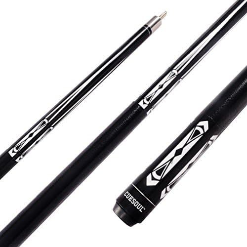 CUESOUL 19oz Pool Cue Sticks with Hard Pool Cue Case