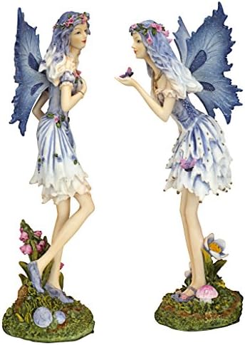 Design Toscano Fairy of Hopes and Dreams Garden Statue by Artist Cecelia 11"Wx11"Dx22"