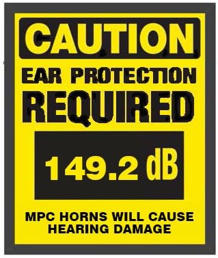 MPC 4 Trumpet Train Air Horn Kit - Fits Almost Any Vehicle: Truck, Car, Jeep, SUV. Includes Four Chrome Trumpets with All-In-One Air System: 110 PSI