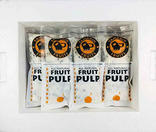 Tamarin Fruits All Natural Frozen Fruit Pulp perfect for Juicing, Cocktails, Smoothies, Desserts, and Baking, No Sugar Added, Gluten Free with No Preservatives, (Yellow Dragon fruit, 4lbs)