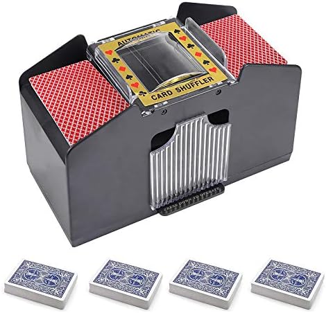 Automatic Card Shuffler for Five Crowns Card Game, Battery Operated Poker Shuffling Machine, Poker Card Shuffler