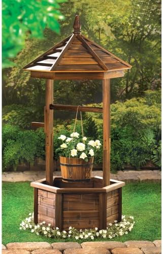 Rustic Wishing Well Planter Home Decor Home Decorative Items Accessories and Gifts