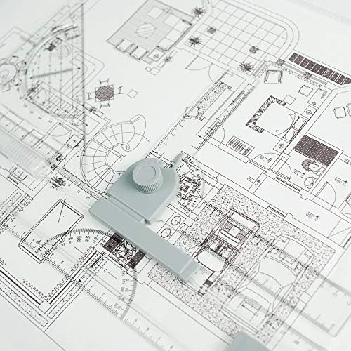 A3 Drawing Board, Lightweight Multi-Funtion Drafting Table with Adjustable Measuring System Angle
