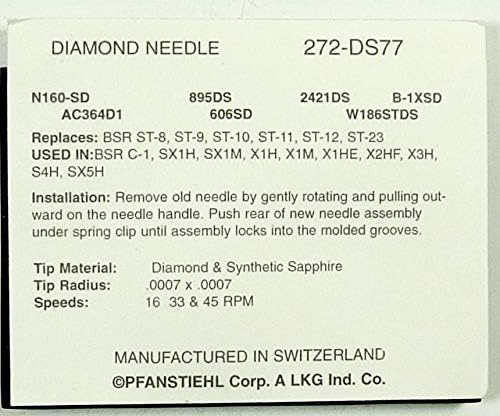 PHONOGRAPH NEEDLE TURNTABLE STYLUS for BSR ST-8 ST-9 ST-10 ST-11 BSR 272-DS77