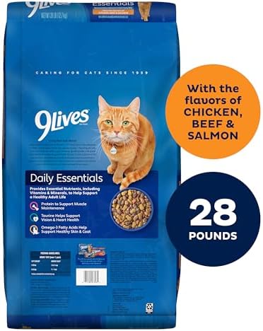 9Lives Daily Essentials Dry Cat Food, 20 Pound Bag