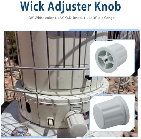 Replacement Kerosene Heater Wick Adjuster Knob WS-CV14 08-1724 fits DuraHeat Dyna-Glo RMC-95C Kero-World KW-24 08-1724