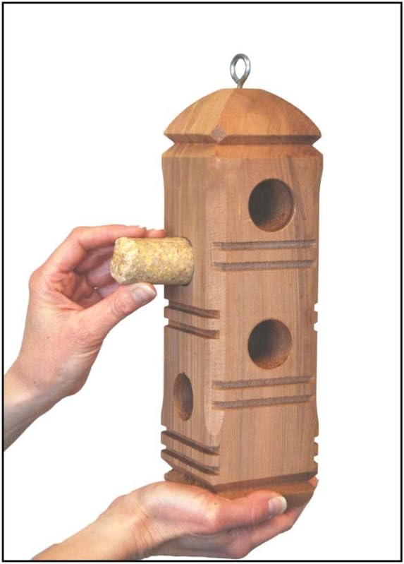 Wildlife Sciences Suet Plugs 48 Pack, Case of 12 Individually Wrapped 12 oz 4 Packs (Peanut Blend)