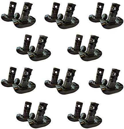Stander Replacement Walker Ski Glides, Compatible with Stander's Wonder-Walker and Wonder-Walker-Plus, Black, Set of 2