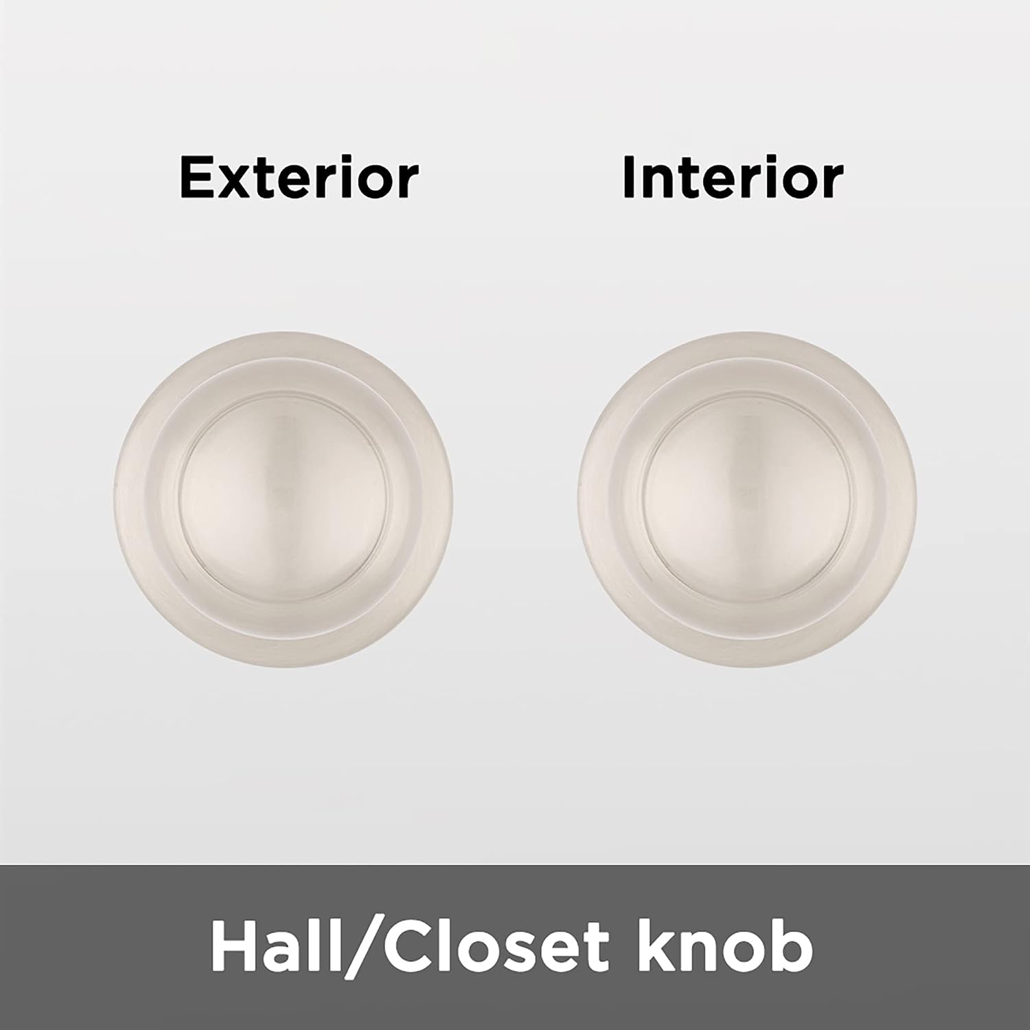 Kwikset Cove Interior Privacy Door Knob with Lock, Door Handle For Bathroom and Bedroom, Satin Nickel Keyless Turn Lock Doorknob, with Microban Protection