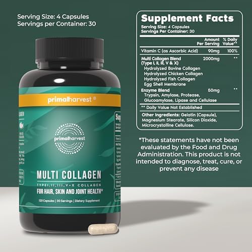 Primal Harvest Multi Collagen - Daily Supplement, Dairy & Gluten Free