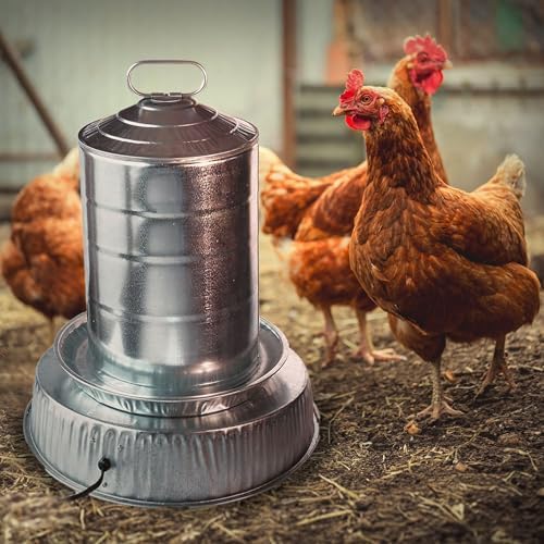 Farm Innovators Heated Poultry Waterer Base, 125 Watts, Metallic, 3-Pack