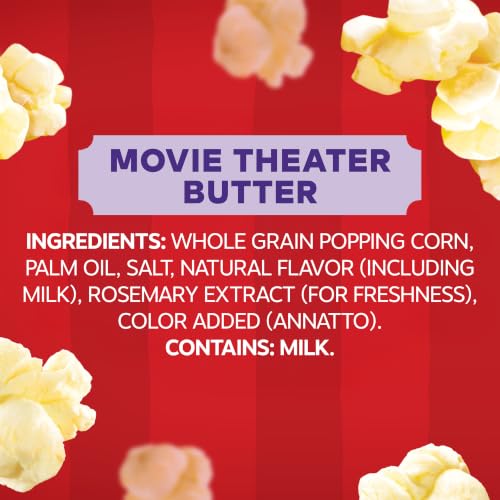Orville Redenbacher’s Popcorn, Movie Theater Butter Flavor, 3 oz., 6-ct