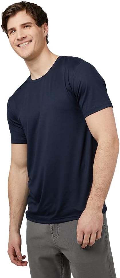 32 Degrees Men's Cool Classic Crewneck T-Shirt, Anti-Odor, Quick Drying, 4-Way Stretch