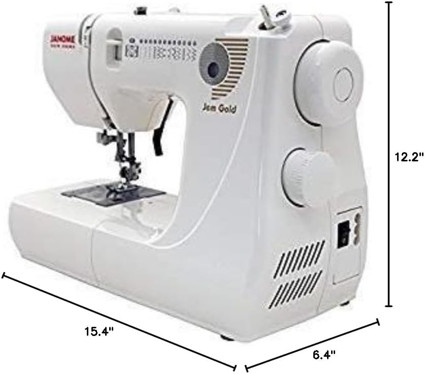 Janome Jem Gold 660 Sewing Machine w/3-Piece Bonus Kit