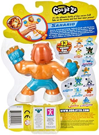 Heroes of Goo Jit Zu - Single Sandy Lion Action Figure, Sahario
