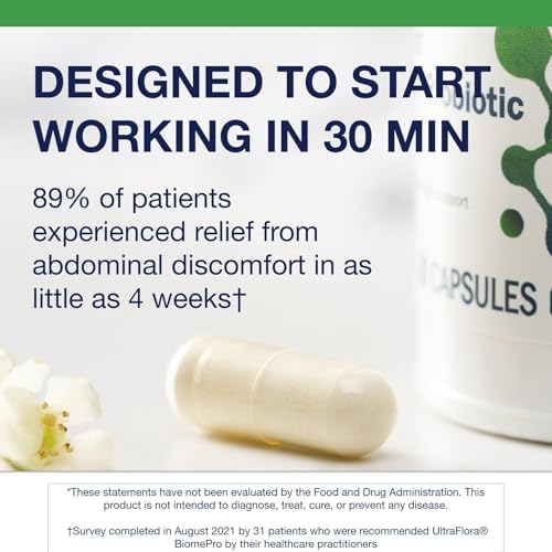 Metagenics UltraFlora BiomePro Probiotic Supplement, 30 Capsules