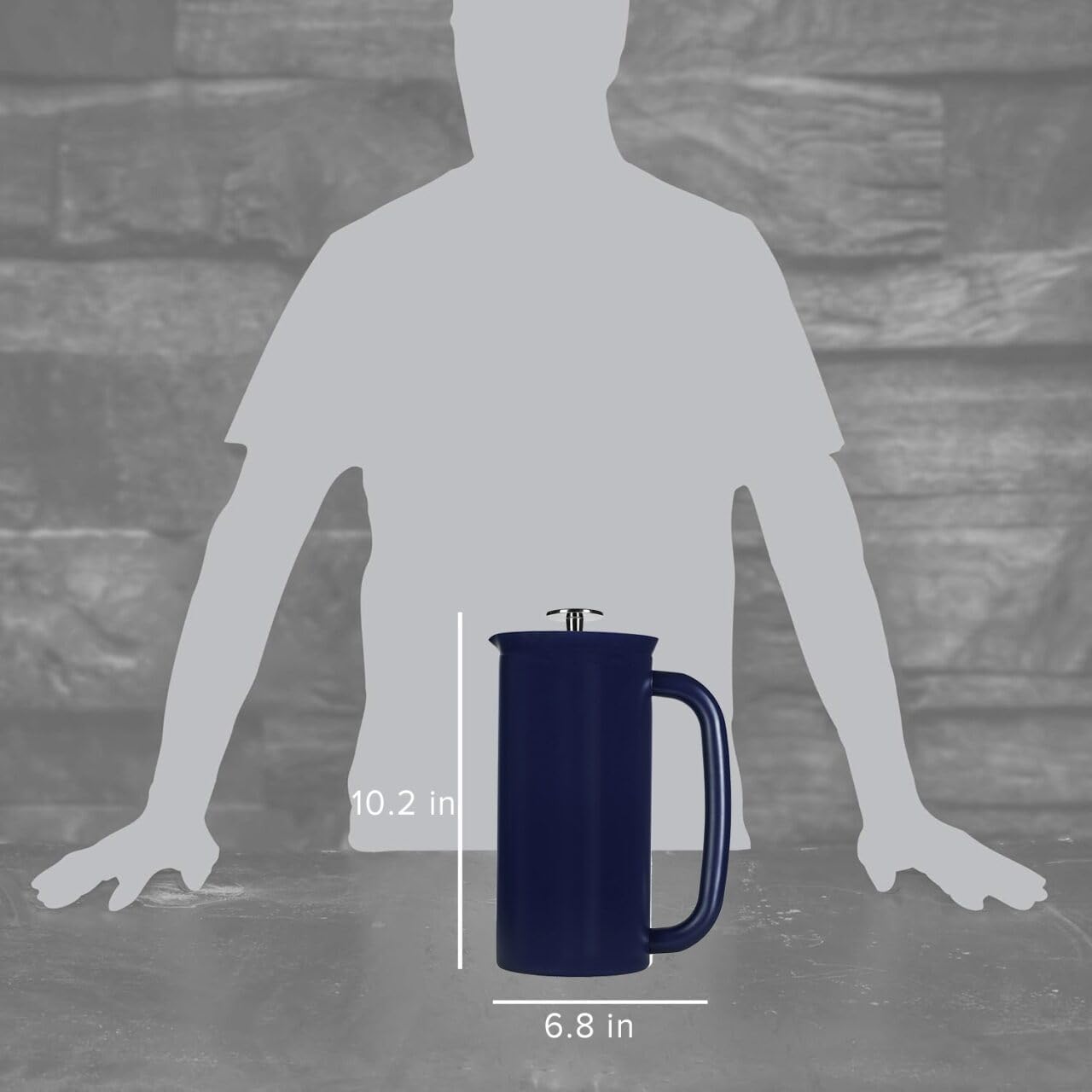 ESPRO P7 French Press, 18oz, Brushed, Stainless Steel Coffee Maker | Double Filter Coffee Press, Grit-Free Coffee, Heat Resistant Insulated tea Press, Easy Hot and Cold Coffee Brewer, Tea Brewer