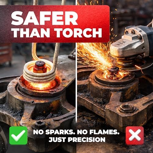 Magnetic Induction Heater – 1800W 110V Handheld Magnetic Heat Induction Tool with Advanced Coil Kit for Bolt Removal