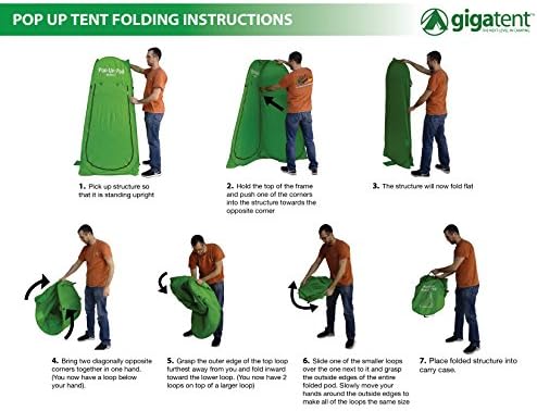 GigaTent Pop Up Pod Changing Room Privacy Tent – Instant Portable Outdoor Shower Tent, Camp Toilet
