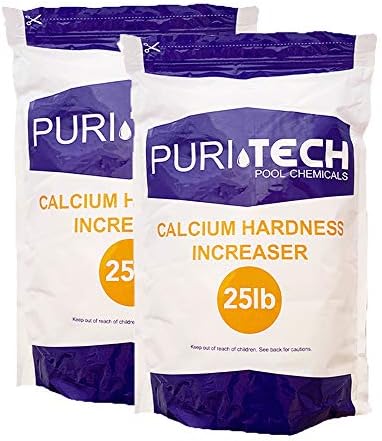 Puri Tech Pool Chemicals Calcium Hardness Increaser Plus – Increases Calcium Hardness Levels & Helps Prevent Corrosion and Staining - 94% Calcium Chloride– 25 lb