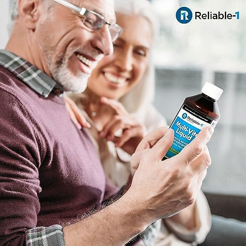 Reliable-1 Laboratories Multi-Vite Liquid Multivitamin for Adults Liquid Vitamins Antioxidant Supplement for Immunity